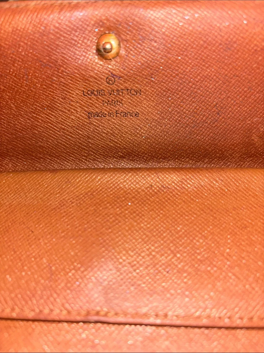 Louis Vuitton Monogram Canvas Brown and Gold Snap Wallet